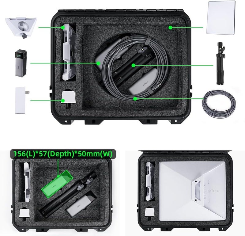 XTAR Starlink Mini Hard Case Set with Starlink Mini Tripod Stand,Waterproof Portable Carrying Case for Starlink Mi ni Dish and Accessories, Ideal for Travel and Camping - Image 2